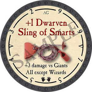 +1 Dwarven Sling of Smarts - 2021 (Onyx) - C26