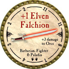 +1 Elven Falchion - 2010 (Gold)