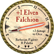 +1 Elven Falchion - 2010 (Gold)