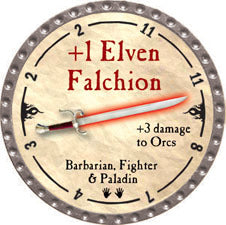 +1 Elven Falchion - 2010 (Platinum) - C37