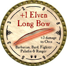 +1 Elven Long Bow - 2010 (Gold)