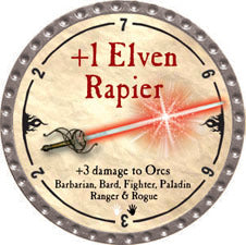 +1 Elven Rapier - 2010 (Platinum) - C37
