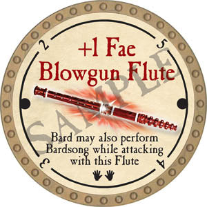 +1 Fae Blowgun Flute - 2017 (Gold) - R