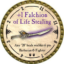+1 Falchion of Life Stealing - 2010 (Gold) - C117