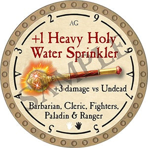 +1 Heavy Holy Water Sprinkler - 2021 (Gold)
