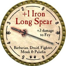 +1 Iron Long Spear - 2009 (Gold)