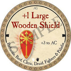 +1 Large Wooden Shield - 2020 (Gold) - C17