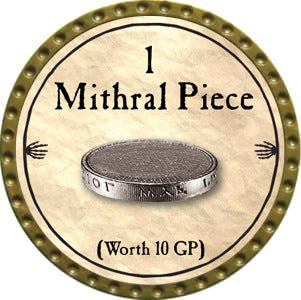 1 Mithral Piece - 2012 (Gold)