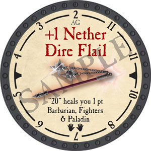 +1 Nether Dire Flail - 2019 (Onyx) - C26