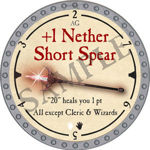 +1 Nether Short Spear - 2019 (Platinum) - C17