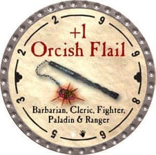 +1 Orcish Flail - 2008 (Platinum) - C37