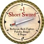 +1 Short Sword - 2008 (Gold) - C26