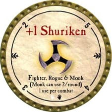 +1 Shuriken - 2009 (Gold)