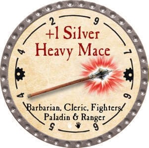 +1 Silver Heavy Mace - 2013 (Platinum) - R