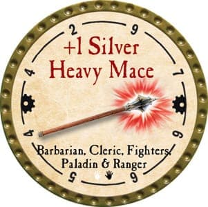 +1 Silver Heavy Mace - 2013 (Gold)
