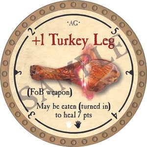 +1 Turkey Leg - 2022 (Gold) - C21