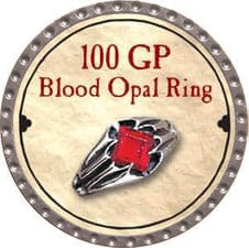 100 GP Blood Opal Ring - 2008 (Platinum) - C37