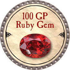 100 GP Ruby Gem - 2010 (Platinum) - C37