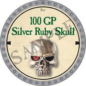 100 GP Silver Ruby Skull - 2020 (Platinum)