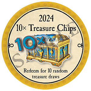 10x Treasure Chips - 2024 (Dark Yellow) - T