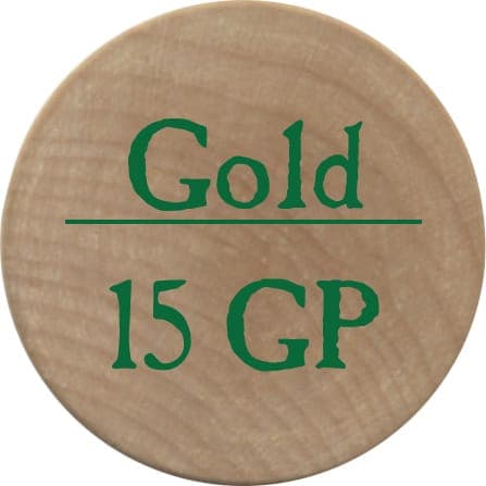 15 Gold Pieces (UC) - 2006 (Wooden)