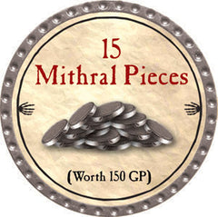 15 Mithral Pieces - 2012 (Platinum) - C37