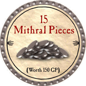 15 Mithral Pieces - 2012 (Platinum)