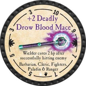 +2 Deadly Drow Blood Mace - 2015 (Onyx) - C117