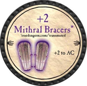 +2 Mithral Bracers - 2012 (Onyx) - C117