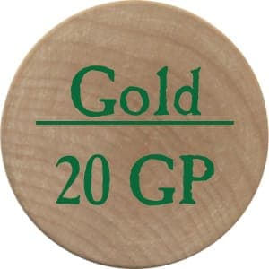 20 Gold Pieces (UC) - 2005b (Wooden)