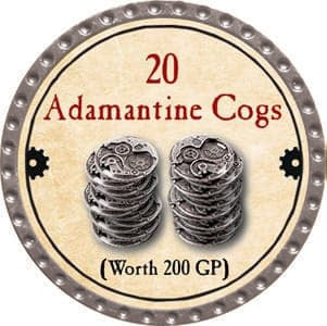 20 Adamantine Cogs - 2013 (Platinum) - R