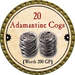 20 Adamantine Cogs - 2013 (Gold)