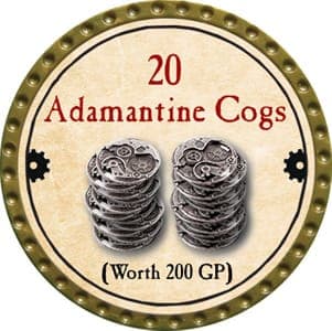 20 Adamantine Cogs - 2013 (Gold) - R