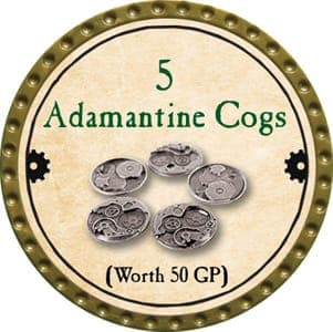 5 Adamantine Cogs - 2013 (Gold) - UC