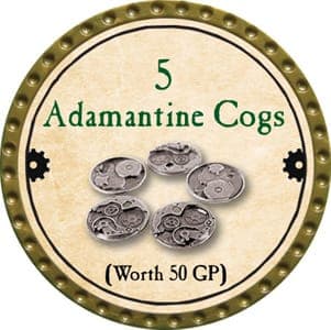 5 Adamantine Cogs - 2013 (Gold)