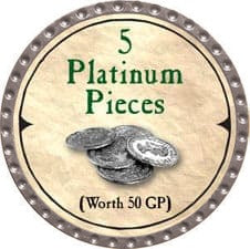 5 Platinum Pieces - 2007 (Platinum) - C37