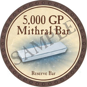 5,000 GP Mithral Bar - Yearless (Brown) - C117