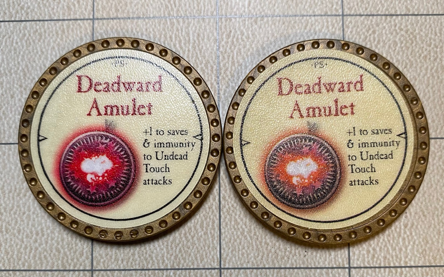 Deadward Amulet - Orange Misprint - 2021 (Gold) - C37
