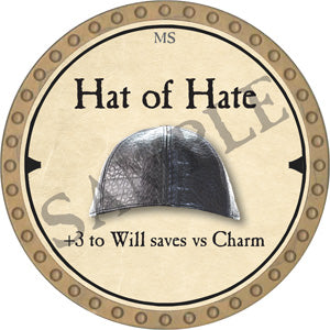 Hat of Hate - 2019 (Gold) - C