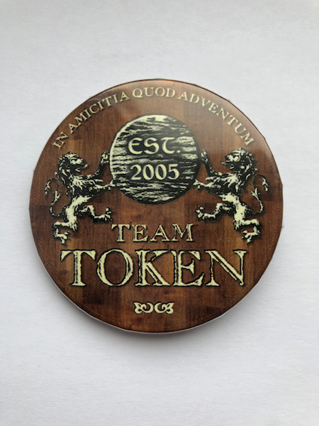 Team Token Button - Brown