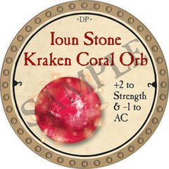 Ioun Stone Kraken Coral Orb - 2022 (Gold)
