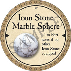Ioun Stone Marble Sphere - 2019 (Gold)