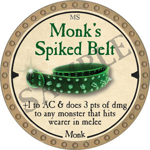 Monk's Spiked Belt - 2019 (Gold)