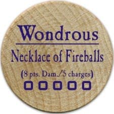 Necklace of Fireballs - 2005UR (Wooden) - 1 Charge Used - C37