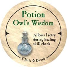 Potion Owl’s Wisdom - 2005b (Wooden)