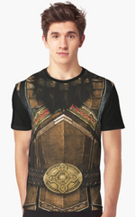 Dungeon Adventure Graphic T-Shirt: Dwarf Fighter