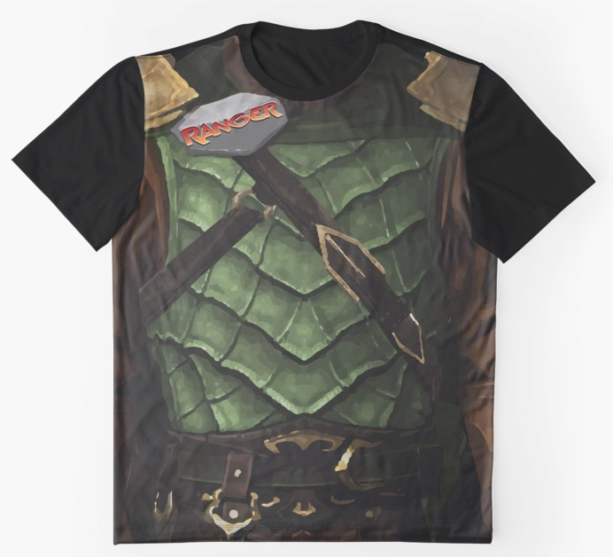 Dungeon Adventure Graphic T-Shirt: Ranger