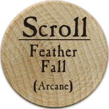 Scroll Feather Fall - 2005b (Wooden) - C37