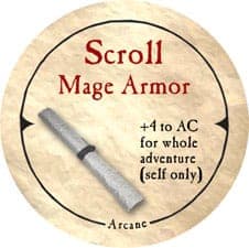Scroll Mage Armor - 2006 (Wooden) - C26