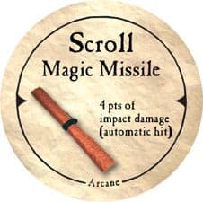 Scroll Magic Missile - 2005b (Wooden) - C26
